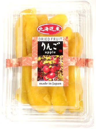 Tanesei Trading › TV-348 GENKI KOKUSAN RINGO (DRIED FRUIT APPLE)